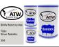 Preview: BMW-Motorcycles, Titan Silver Metallic, 354: 500ml Lackdose + 500ml Klarlack + 250ml Härter - Set, von ATW Autoteile West.